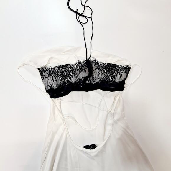 L'Academie Azaria Midi Dress in White & Black - Picture 7 of 12